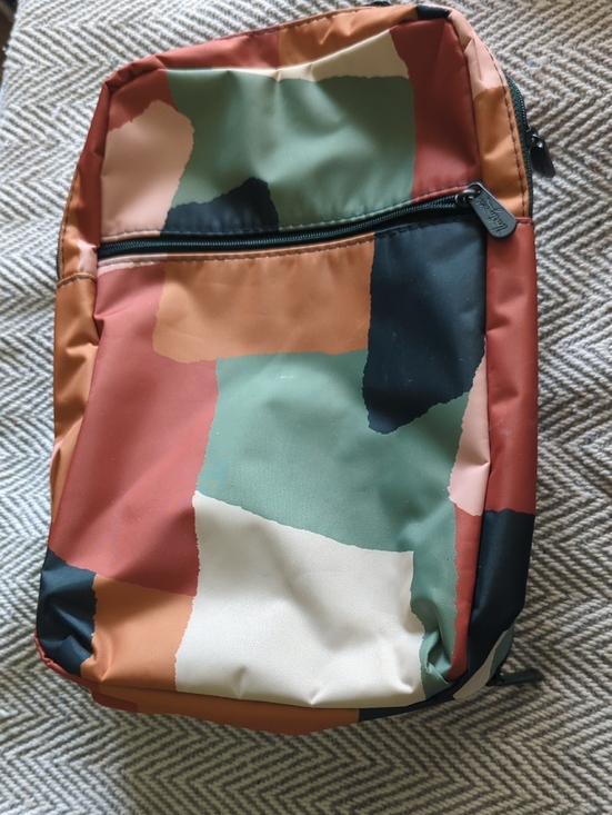 thirty-one Handbags - thirty-one Colorblock Zipper Pouch in Rust, Black & Olive